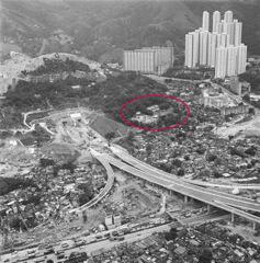 1986年興建大老山隧道週邊環境